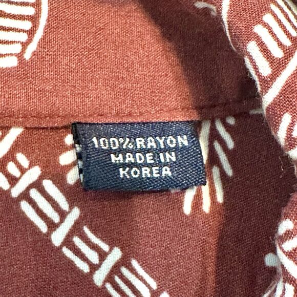 Reyn Spooner Hawaiian Shirt Men’s Size Large Japanese Spun Rayon Button Up - Picture 5 of 8